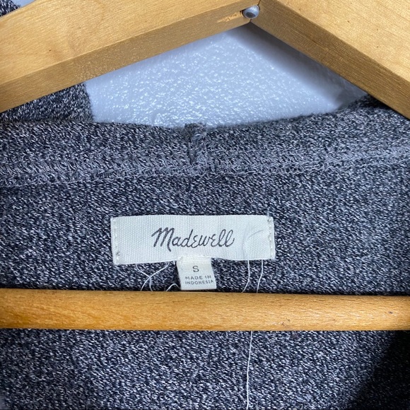 MADEWELL Marled Gray Tone Hoodie Sweatshirt - Picture 5 of 6